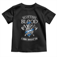 Scottish Blood Running Through My Veins Toddler T Shirt Viking Axe and Sword Heritage - Wonder Print Shop