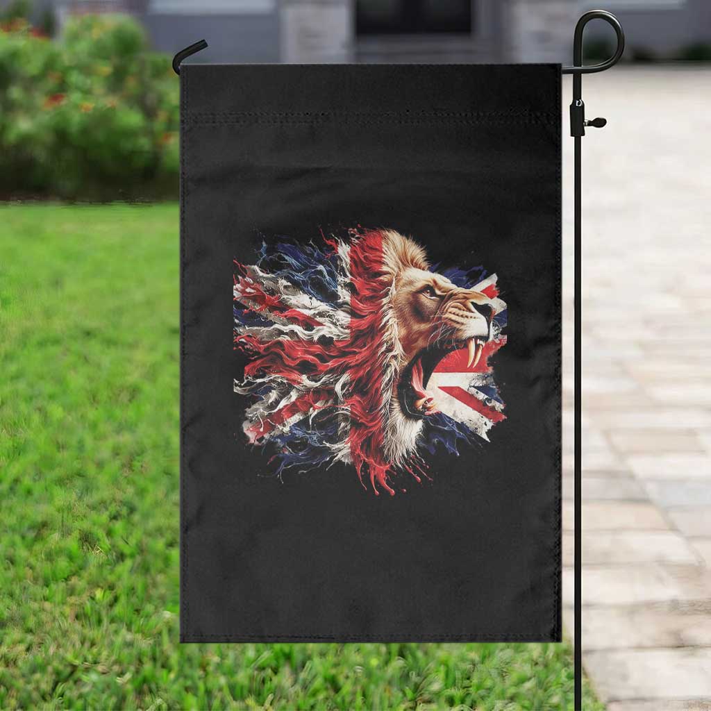 Roaring British Lion Flag Garden Flag Union Jack UK Pride - Wonder Print Shop
