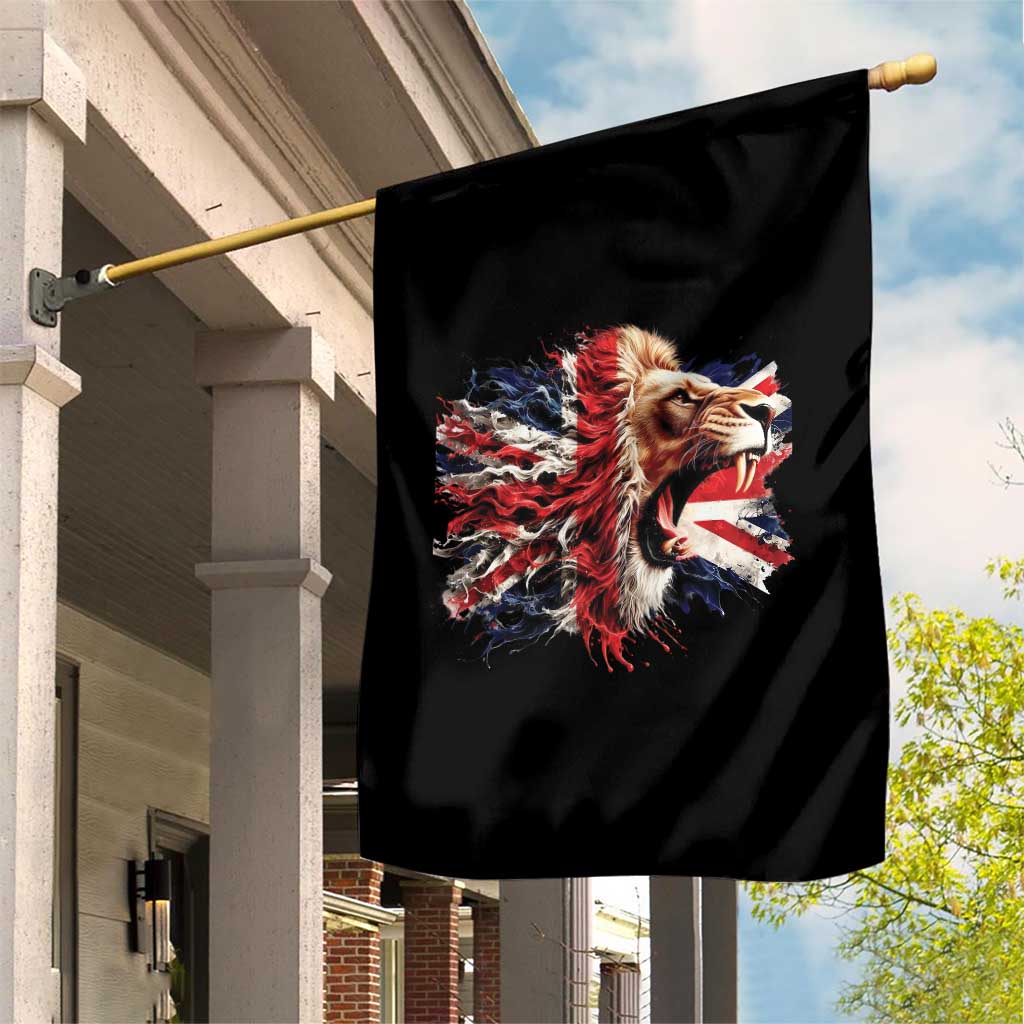 Roaring British Lion Flag Garden Flag Union Jack UK Pride - Wonder Print Shop