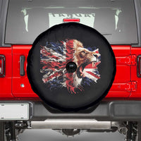 Roaring British Lion Flag Spare Tire Cover Union Jack UK Pride - Wonder Print Shop
