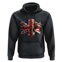 Roaring British Lion Flag Hoodie Union Jack UK Pride - Wonder Print Shop
