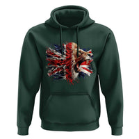 Roaring British Lion Flag Hoodie Union Jack UK Pride - Wonder Print Shop