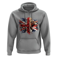 Roaring British Lion Flag Hoodie Union Jack UK Pride - Wonder Print Shop