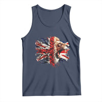 Roaring British Lion Flag Tank Top Union Jack UK Pride - Wonder Print Shop