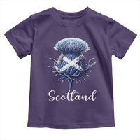 Scotland Thistle Floral Emblem Saltire Flag Toddler T Shirt Patriotic Scottish Heritage