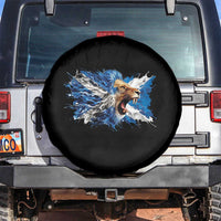 Roaring Scottish Lion Spare Tire Cover Braveheart Scotland Flag Pride - Wonder Print Shop