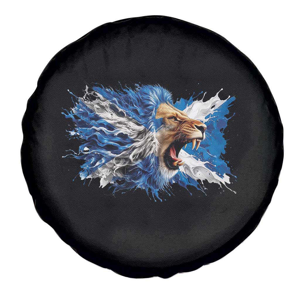 Roaring Scottish Lion Spare Tire Cover Braveheart Scotland Flag Pride - Wonder Print Shop