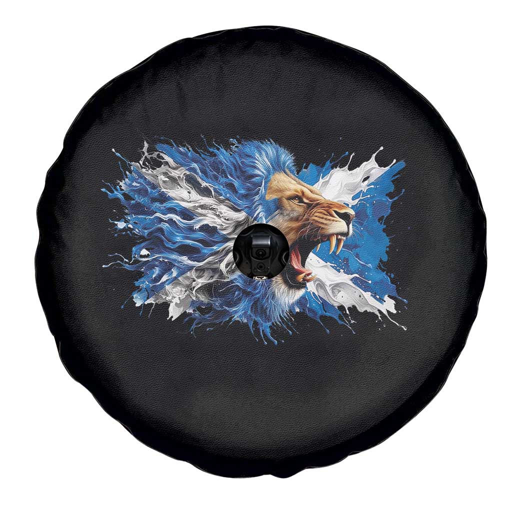Roaring Scottish Lion Spare Tire Cover Braveheart Scotland Flag Pride - Wonder Print Shop