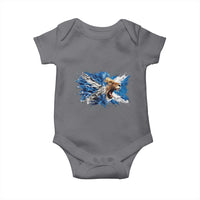 Roaring Scottish Lion Baby Onesie Braveheart Scotland Flag Pride - Wonder Print Shop