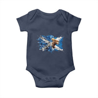 Roaring Scottish Lion Baby Onesie Braveheart Scotland Flag Pride - Wonder Print Shop
