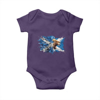 Roaring Scottish Lion Baby Onesie Braveheart Scotland Flag Pride - Wonder Print Shop