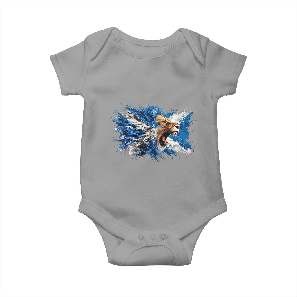 Roaring Scottish Lion Baby Onesie Braveheart Scotland Flag Pride - Wonder Print Shop