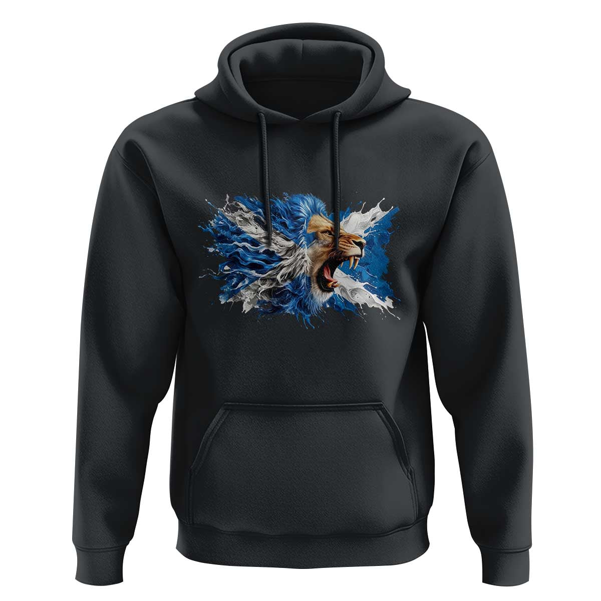 Roaring Scottish Lion Hoodie Braveheart Scotland Flag Pride - Wonder Print Shop