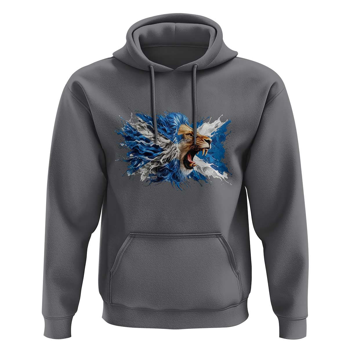 Roaring Scottish Lion Hoodie Braveheart Scotland Flag Pride - Wonder Print Shop