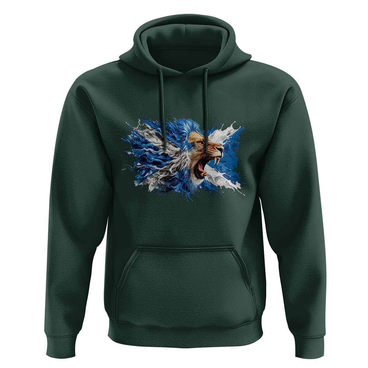 Roaring Scottish Lion Hoodie Braveheart Scotland Flag Pride - Wonder Print Shop