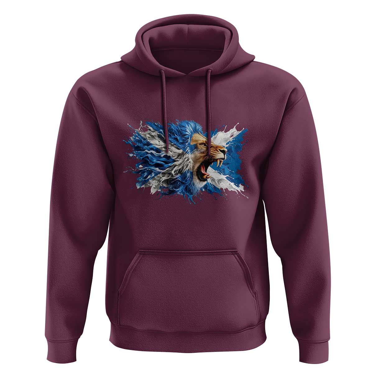 Roaring Scottish Lion Hoodie Braveheart Scotland Flag Pride - Wonder Print Shop
