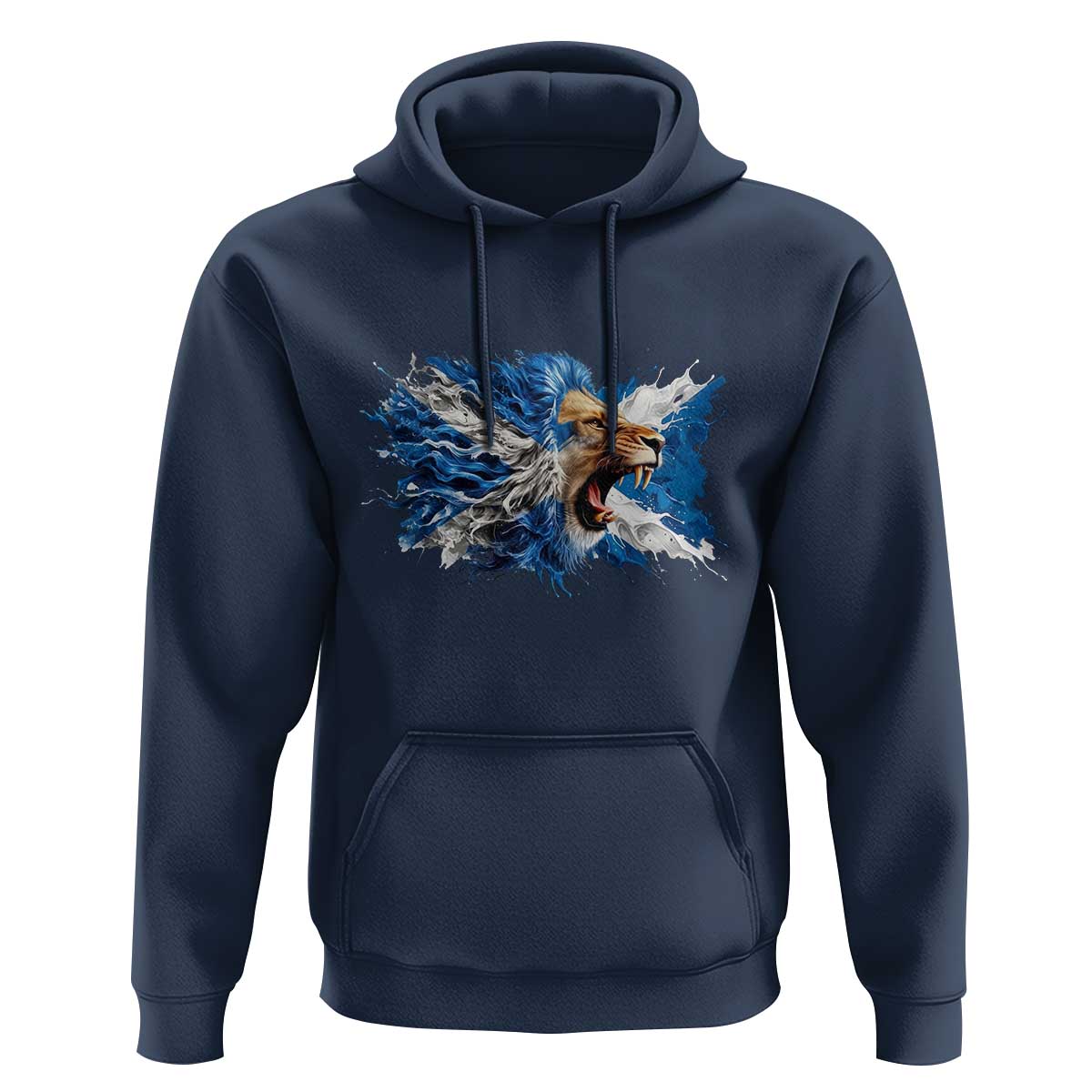 Roaring Scottish Lion Hoodie Braveheart Scotland Flag Pride - Wonder Print Shop