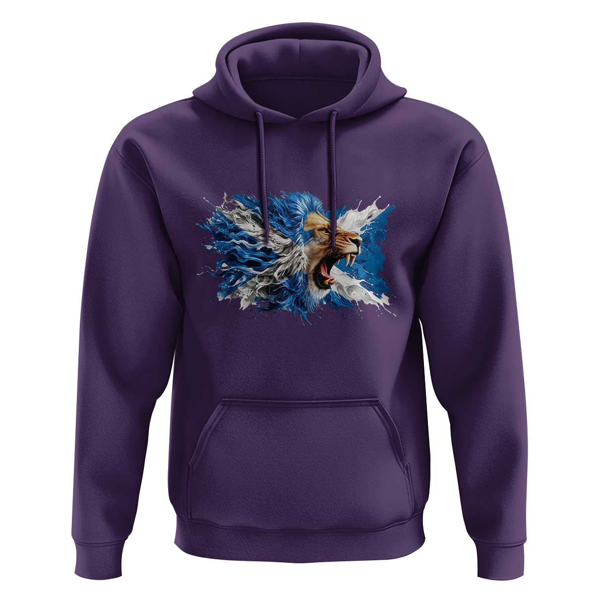 Roaring Scottish Lion Hoodie Braveheart Scotland Flag Pride - Wonder Print Shop