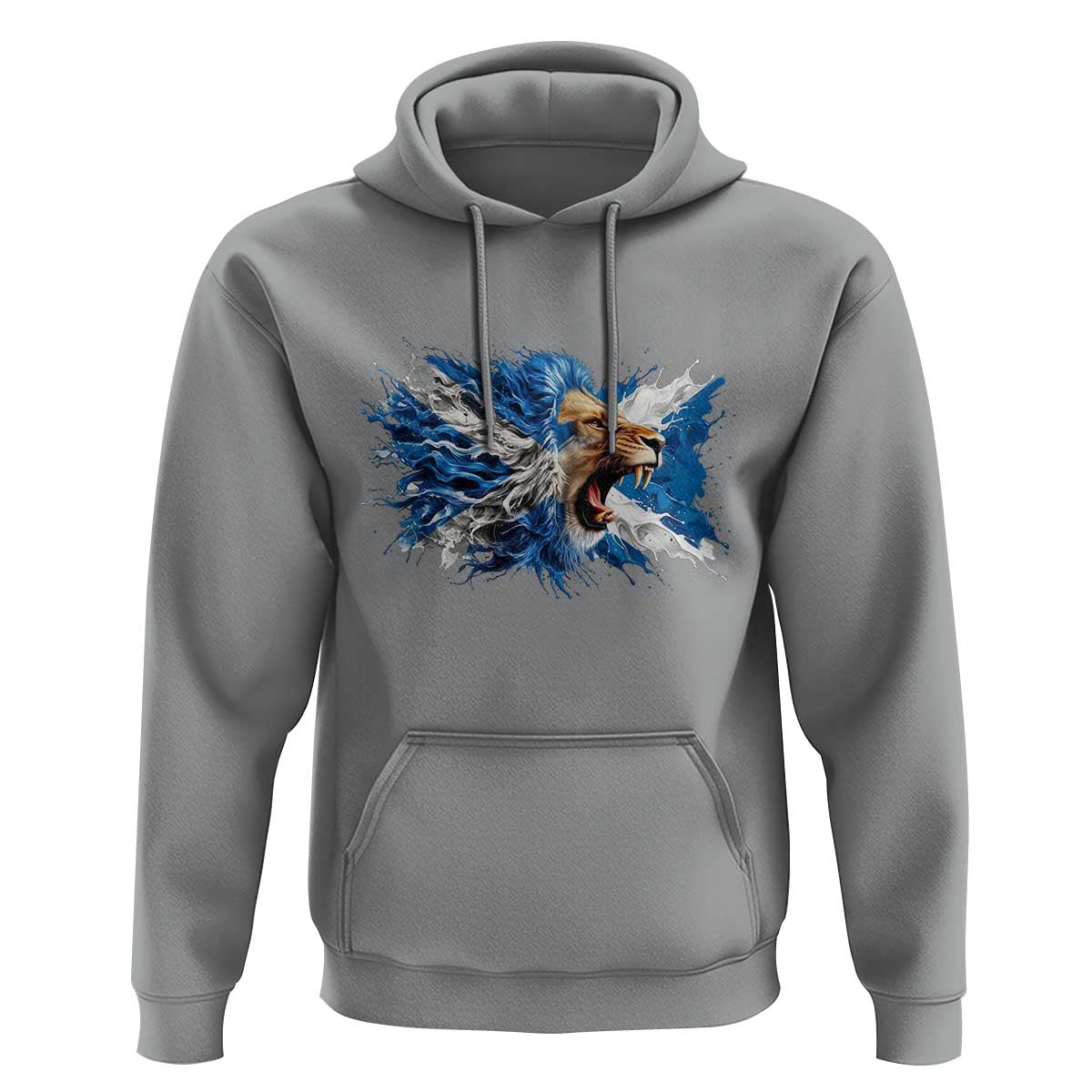 Roaring Scottish Lion Hoodie Braveheart Scotland Flag Pride - Wonder Print Shop