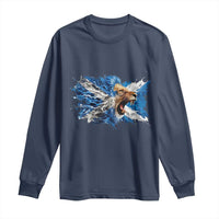 Roaring Scottish Lion Long Sleeve Shirt Braveheart Scotland Flag Pride - Wonder Print Shop
