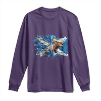 Roaring Scottish Lion Long Sleeve Shirt Braveheart Scotland Flag Pride - Wonder Print Shop