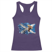 Roaring Scottish Lion Racerback Tank Top Braveheart Scotland Flag Pride - Wonder Print Shop