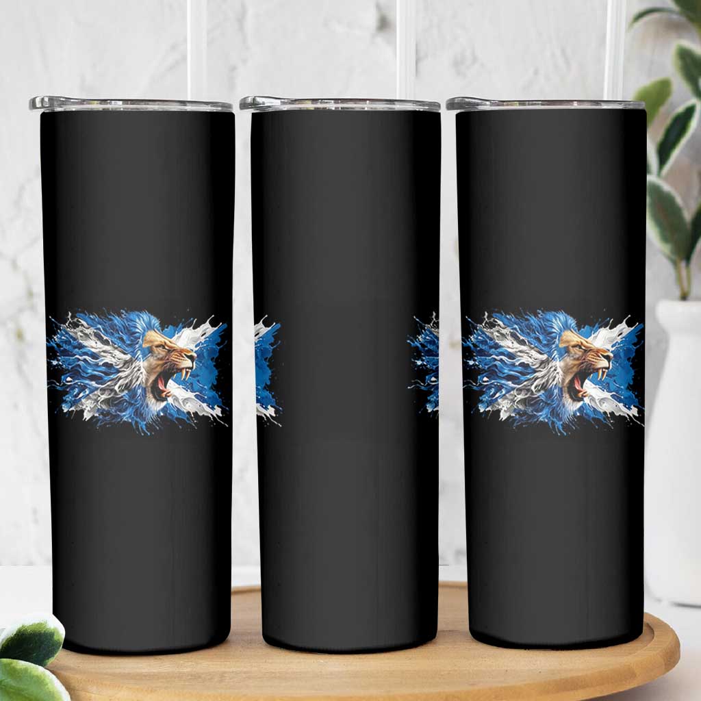 Roaring Scottish Lion Skinny Tumbler Braveheart Scotland Flag Pride - Wonder Print Shop