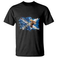 Roaring Scottish Lion T Shirt Braveheart Scotland Flag Pride - Wonder Print Shop
