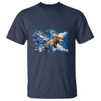 Roaring Scottish Lion T Shirt Braveheart Scotland Flag Pride - Wonder Print Shop
