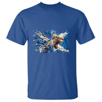 Roaring Scottish Lion T Shirt Braveheart Scotland Flag Pride - Wonder Print Shop