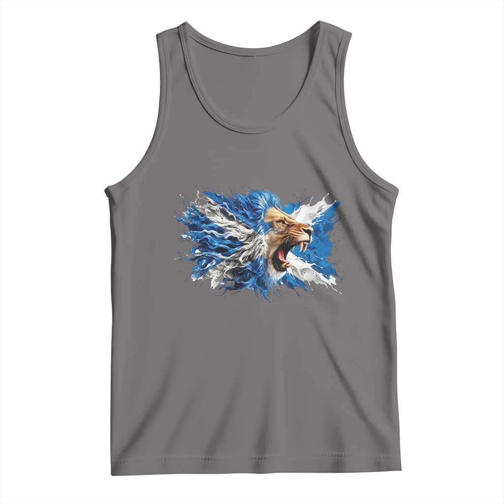 Roaring Scottish Lion Tank Top Braveheart Scotland Flag Pride - Wonder Print Shop