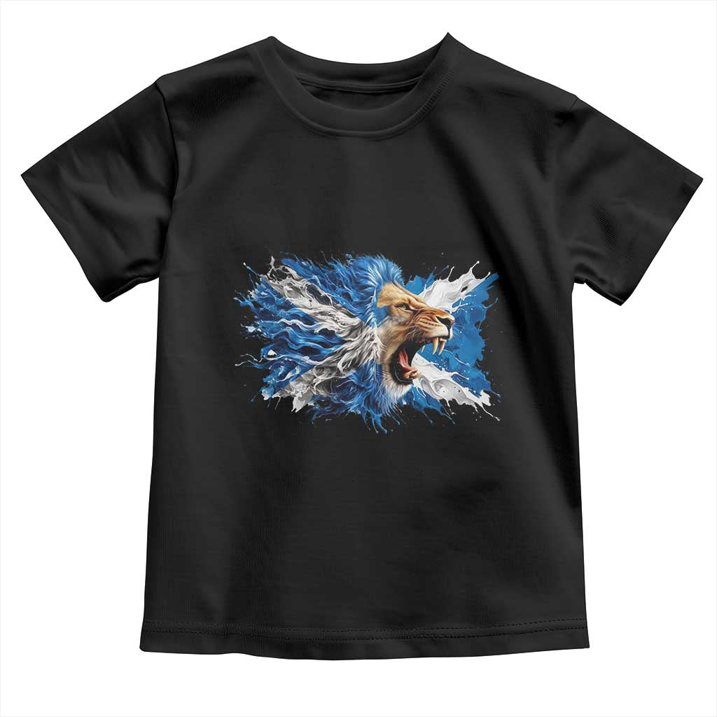 Roaring Scottish Lion Toddler T Shirt Braveheart Scotland Flag Pride - Wonder Print Shop