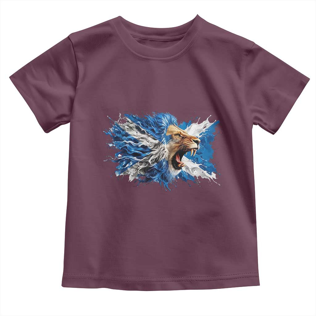 Roaring Scottish Lion Toddler T Shirt Braveheart Scotland Flag Pride - Wonder Print Shop