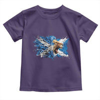 Roaring Scottish Lion Toddler T Shirt Braveheart Scotland Flag Pride - Wonder Print Shop