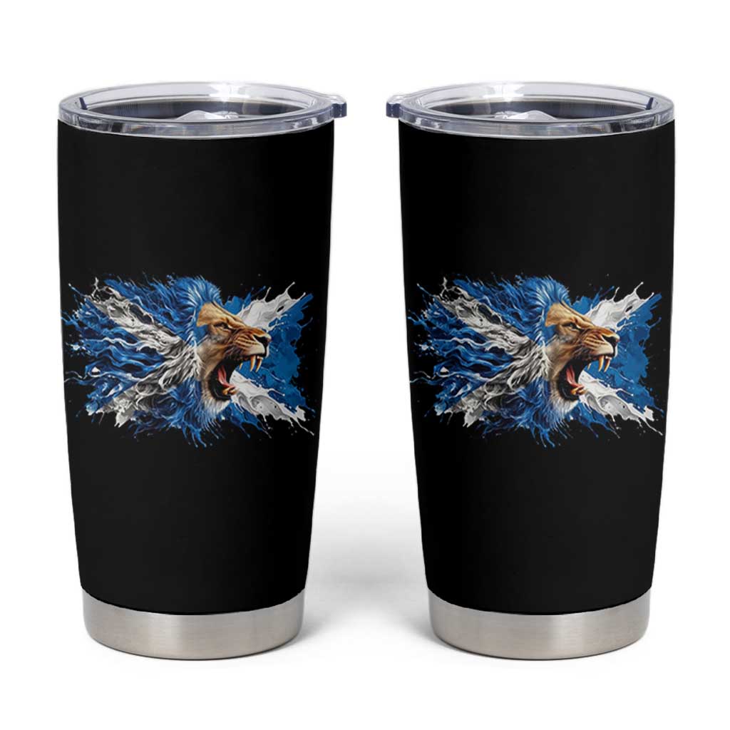 Roaring Scottish Lion Tumbler Cup Braveheart Scotland Flag Pride - Wonder Print Shop