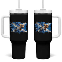 Roaring Scottish Lion Tumbler With Handle Braveheart Scotland Flag Pride - Wonder Print Shop