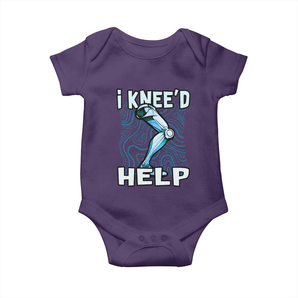 Funny Knee Replacement Surgery Baby Onesie I Knee'd Help Bones Injury Recovery