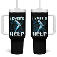 Funny Knee Replacement Surgery Tumbler With Handle I Knee'd Help Bones Injury Recovery