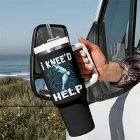 Funny Knee Replacement Surgery Tumbler With Handle I Knee'd Help Bones Injury Recovery