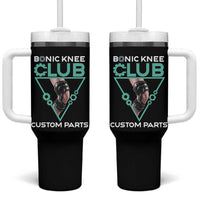 Funny Knee Replacement Surgery Tumbler With Handle Bionic Knee Club Custom Parts