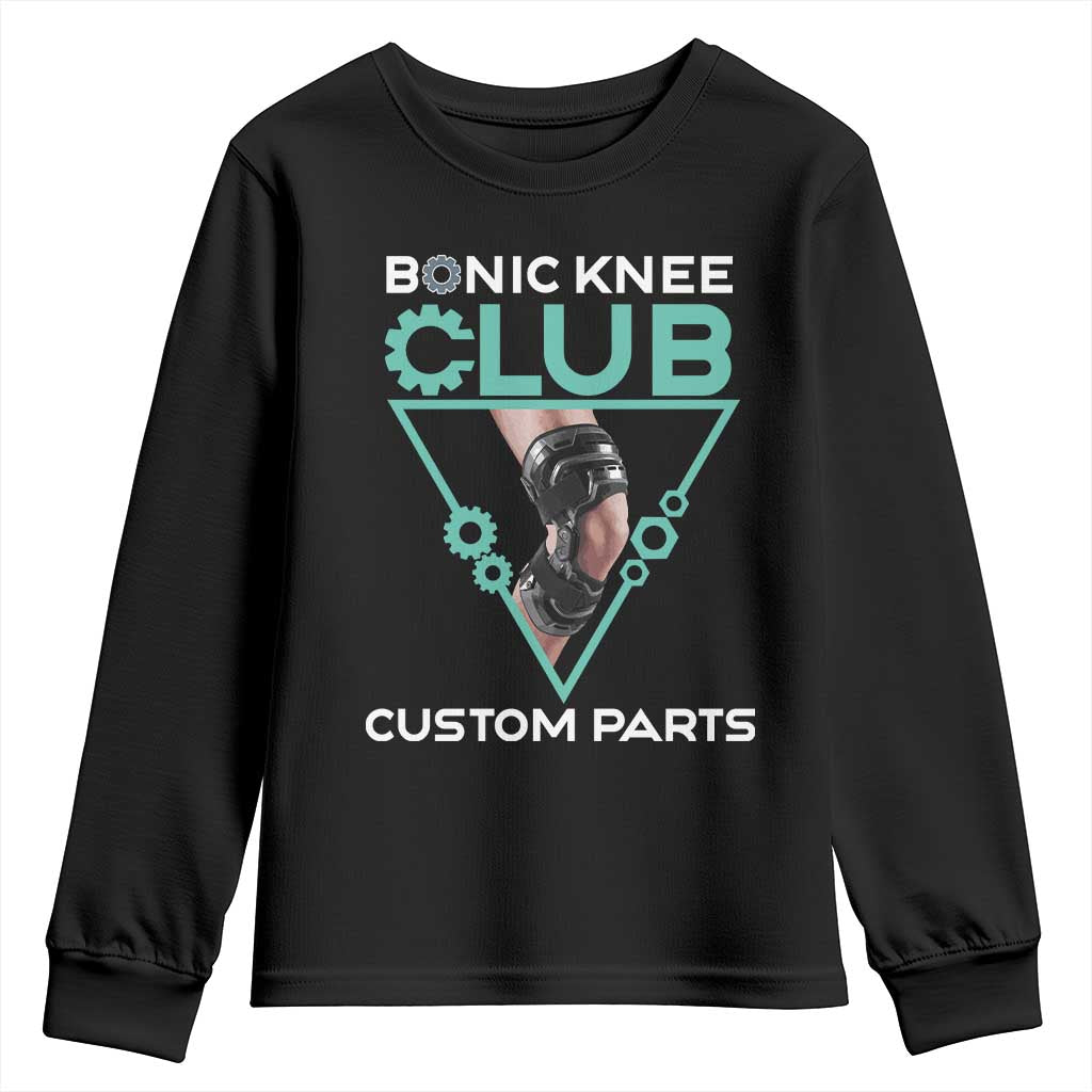 Funny Knee Replacement Surgery Youth Sweatshirt Bionic Knee Club Custom Parts