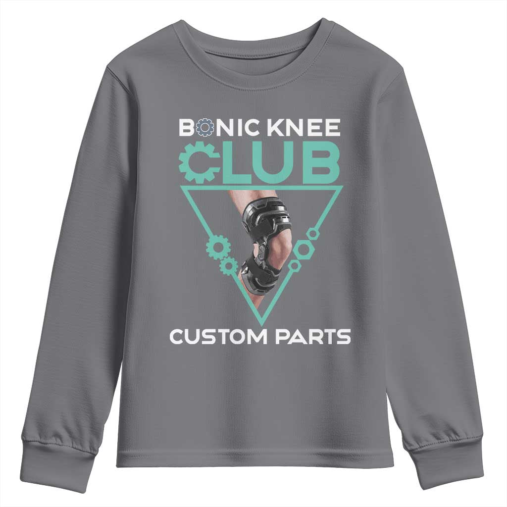 Funny Knee Replacement Surgery Youth Sweatshirt Bionic Knee Club Custom Parts