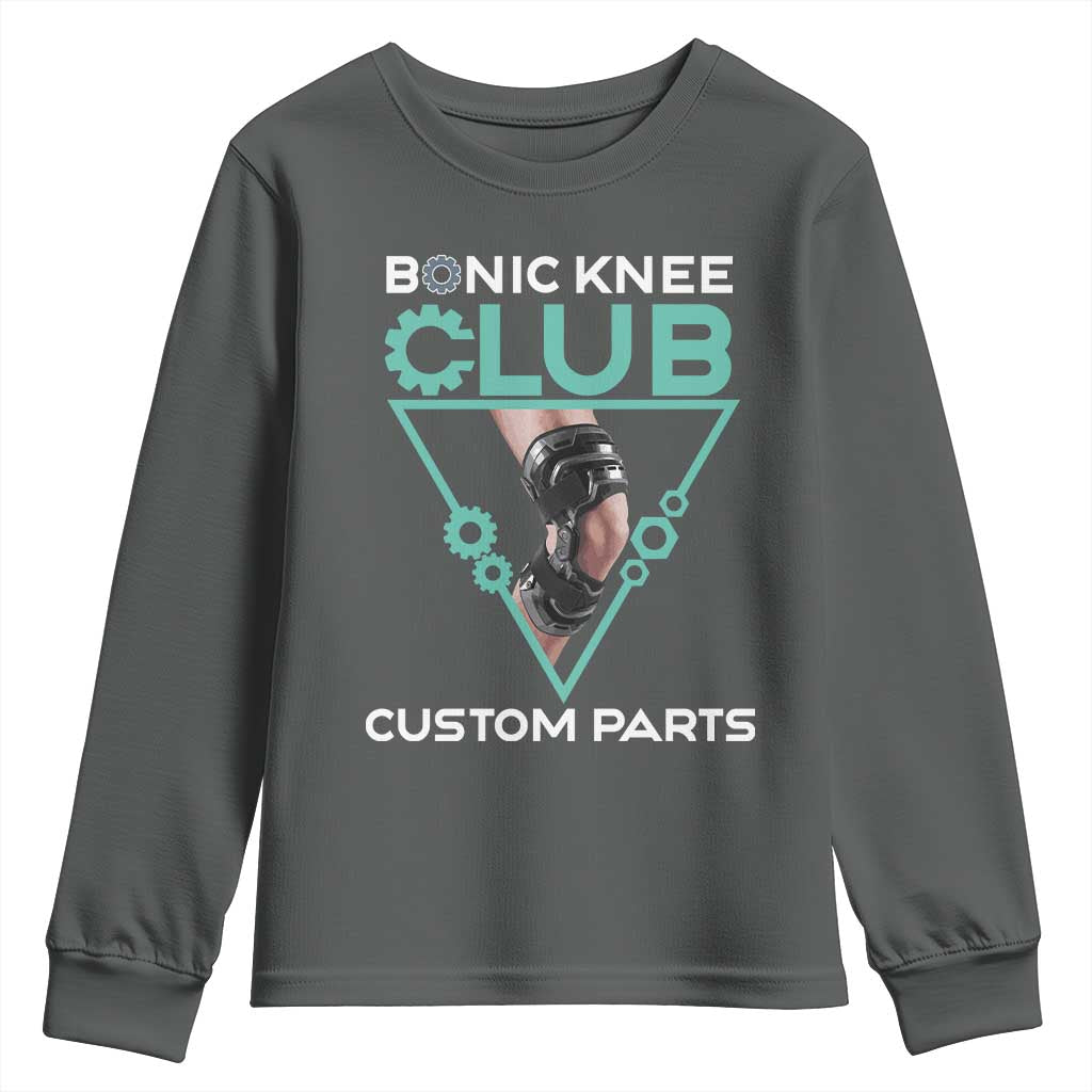 Funny Knee Replacement Surgery Youth Sweatshirt Bionic Knee Club Custom Parts