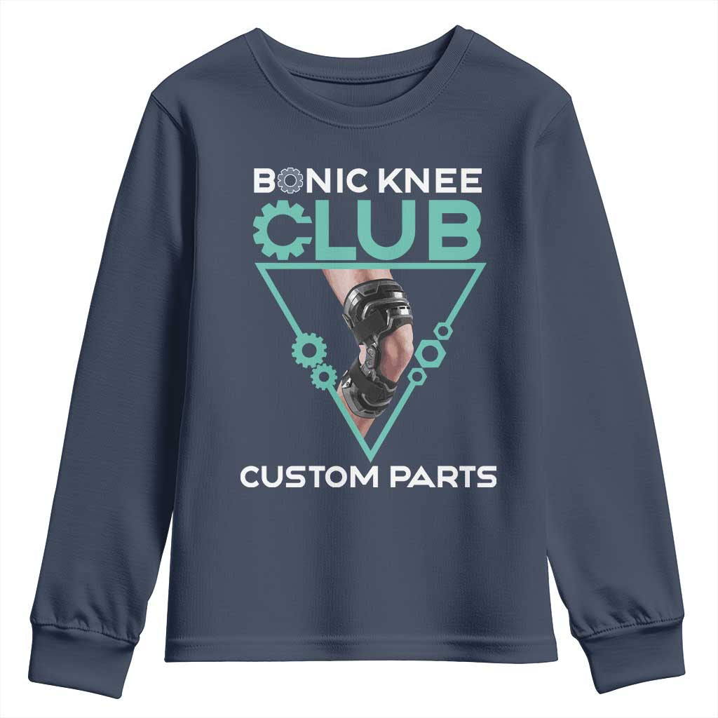 Funny Knee Replacement Surgery Youth Sweatshirt Bionic Knee Club Custom Parts