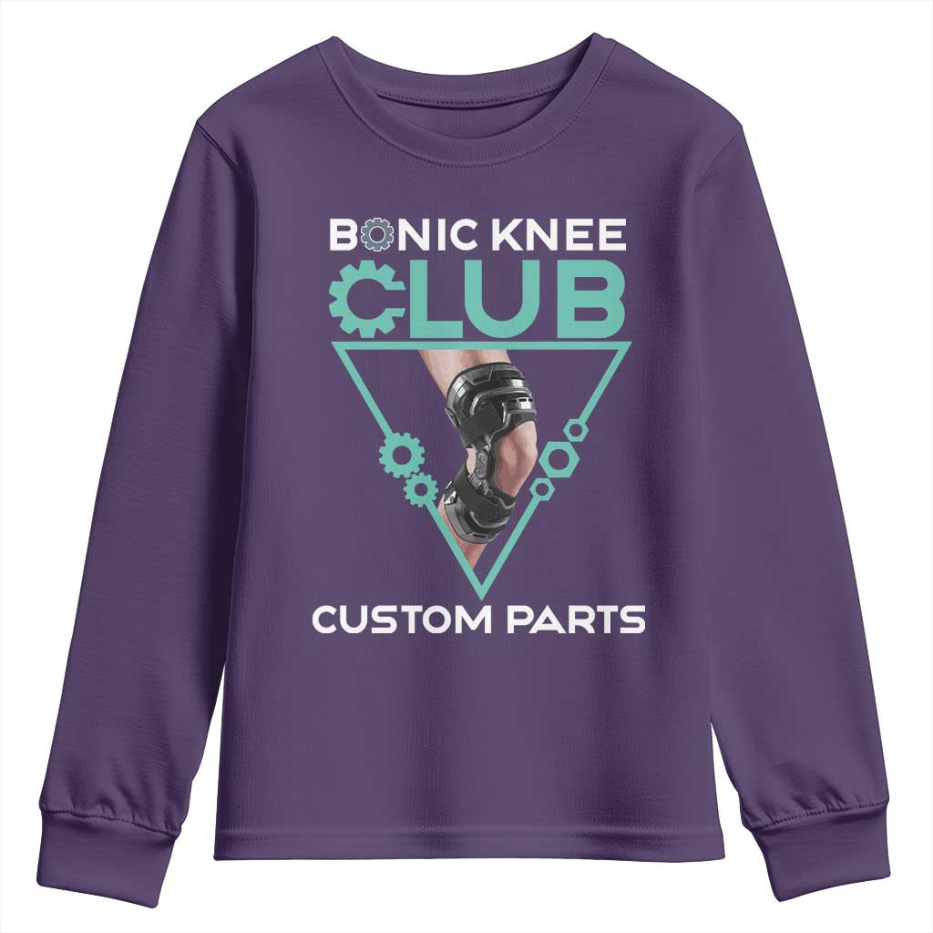Funny Knee Replacement Surgery Youth Sweatshirt Bionic Knee Club Custom Parts