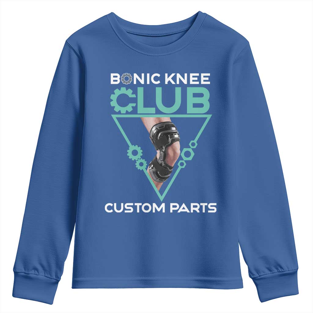 Funny Knee Replacement Surgery Youth Sweatshirt Bionic Knee Club Custom Parts