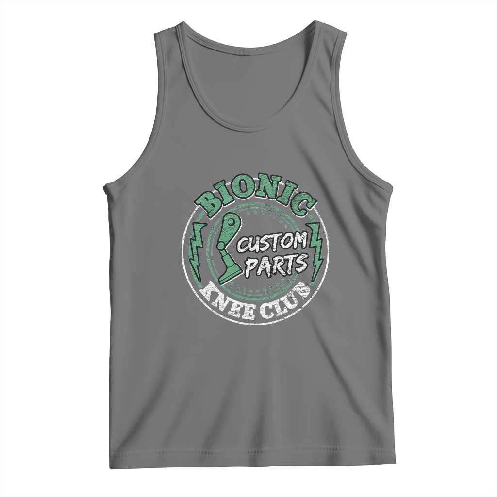 Funny Knee Replacement Survivor Tank Top Bionic Knee Club Custom Parts