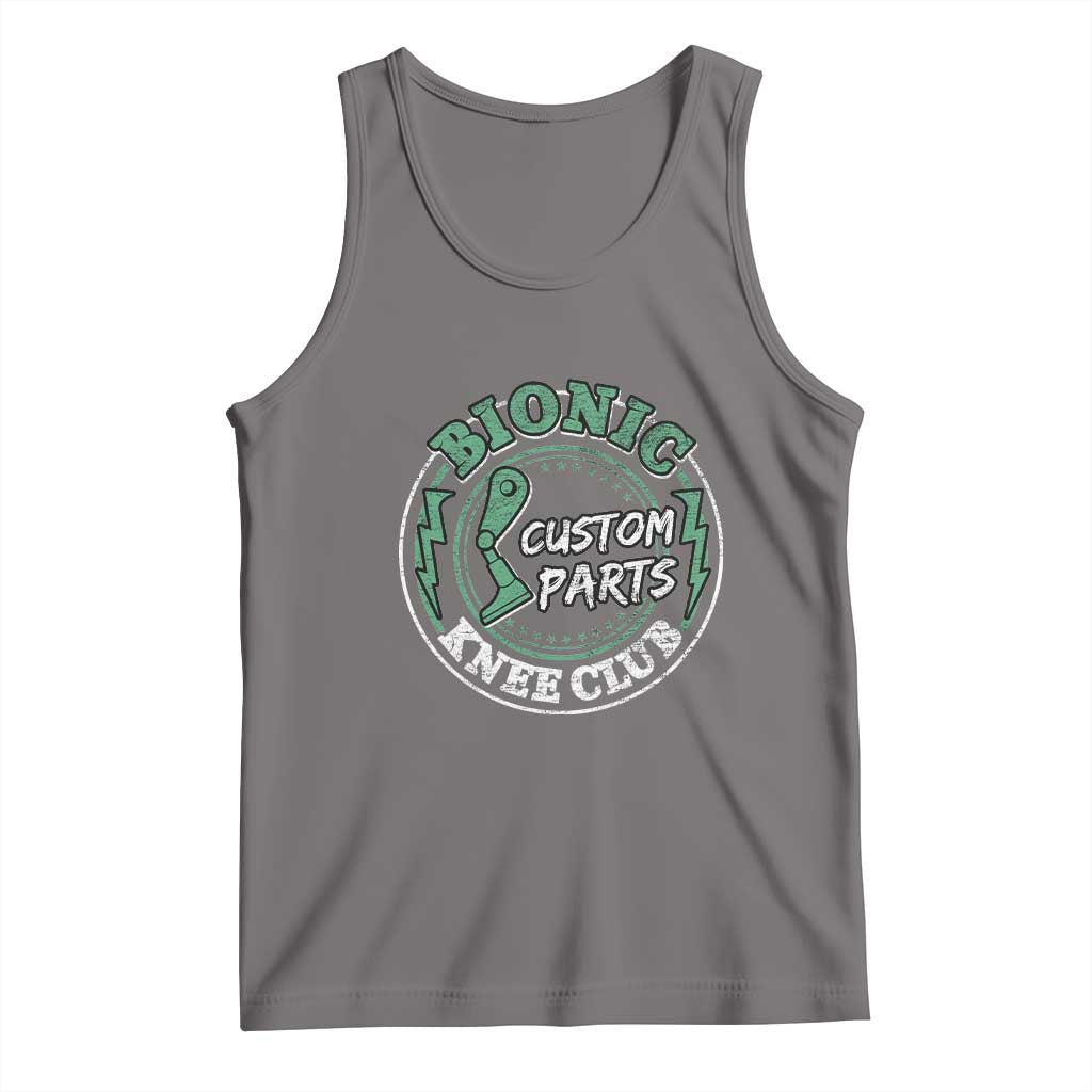 Funny Knee Replacement Survivor Tank Top Bionic Knee Club Custom Parts