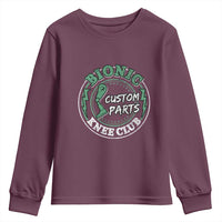 Funny Knee Replacement Survivor Youth Sweatshirt Bionic Knee Club Custom Parts