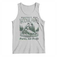 Protect Our National Parks Tank Top Parks Not Profits Retro Bear Nature Graphic